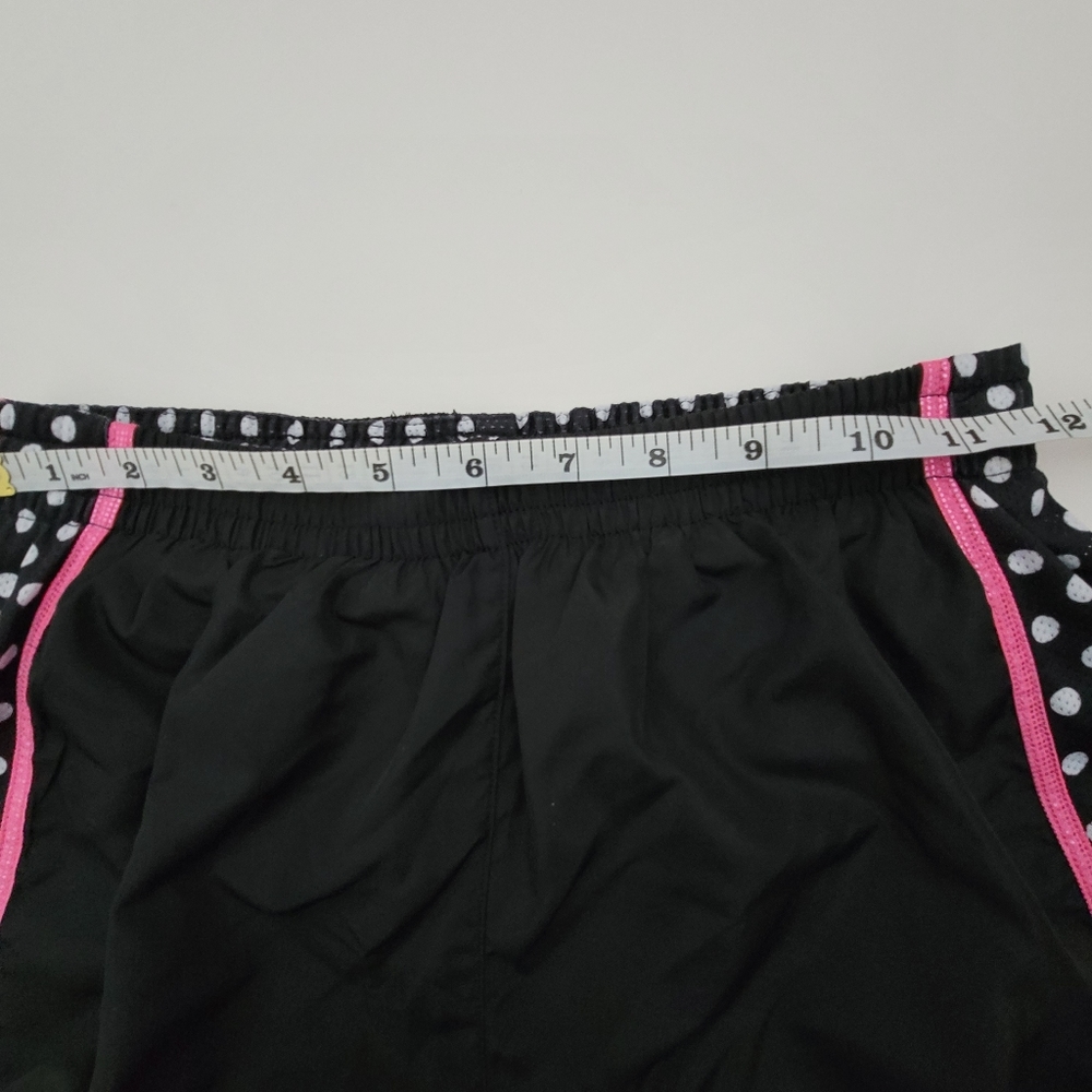 PINK Victoria's Secret Black & Hot Pink Polka Dot Women's Athletic Shorts - Picture 8 of 10